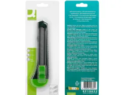 Cutter xd-43 q-connect en plastique abs lame 18mm retractable interchangeable precoupee avec frein de securite