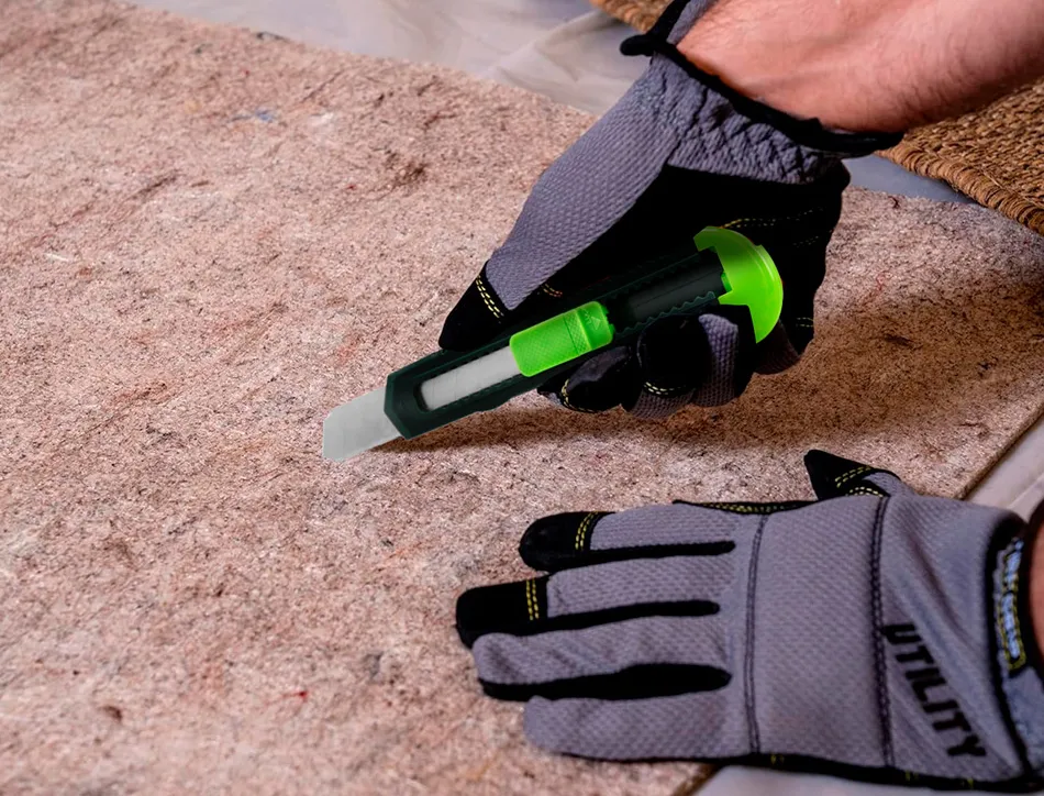 Cutter xd-43 q-connect en plastique abs lame 18mm retractable interchangeable precoupee avec frein de securite