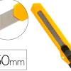Cutter xd-23 q-connect lame retractable interchangeable acier 18mm precoupee frein securite col. aleatoire jaune/orange