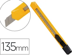 Cutter xd-04 q-connect lame retractable interchangeable en acier 9mm predecoupee frein de securite curseur autobloquant