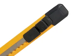 Cutter xd-04 q-connect lame retractable interchangeable en acier 9mm predecoupee frein de securite curseur autobloquant