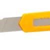 Cutter xd-11 q-connect lame retractable interchangeable acier 18mm precoupee frein securite col. aleatoire jaune/orange