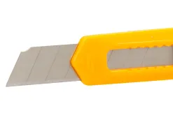 Cutter xd-11 q-connect lame retractable interchangeable acier 18mm precoupee frein securite col. aleatoire jaune/orange