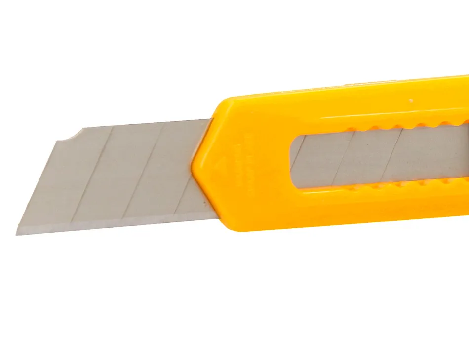 Cutter xd-11 q-connect lame retractable interchangeable acier 18mm precoupee frein securite col. aleatoire jaune/orange