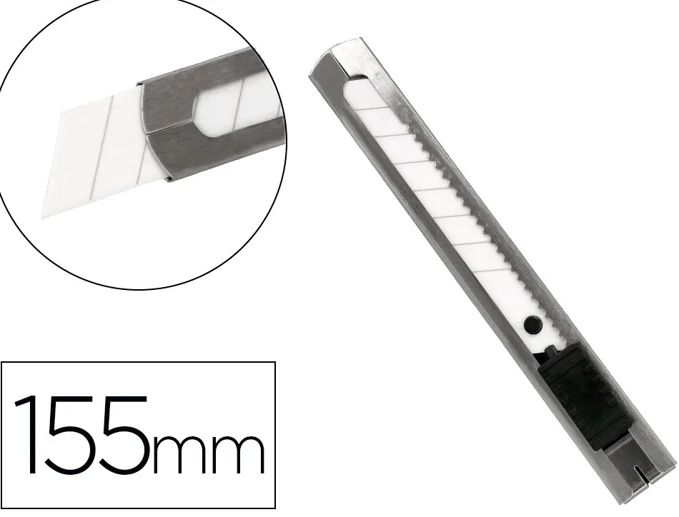 Cutter xd-c78 q-connect en metal lame large 18mm en ceramique precoupee avec curseur de blocage