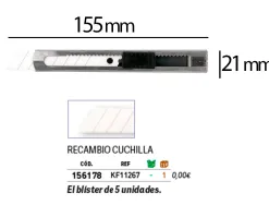 Cutter xd-c78 q-connect en metal lame large 18mm en ceramique precoupee avec curseur de blocage