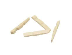 Demi pince a linge bois ocolor 4.5cm coloris naturel lot de 500