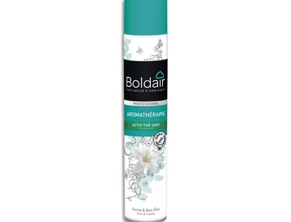 Desodorisant d atmosphere boldair activ the vert forme et bien etre aromatherapie pro flacon 500 ml