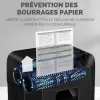 Destructeur de documents fellowes automax 80m mini-cut p-4 80 feuilles bac 17 l