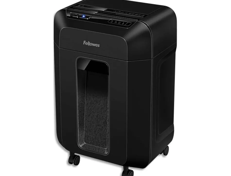Destructeur de documents fellowes automax 80m mini-cut p-4 80 feuilles bac 17 l