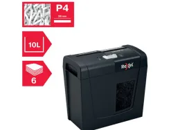 Destructeur de documents rexel secure x6 coupe croisee 6f corbeille de 10l
