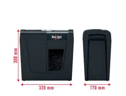 Destructeur de documents rexel secure x6 coupe croisee 6f corbeille de 10l