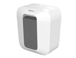 Destructeur fellowes lx25 coupe croisee 4x37mm 6f securite p-4 corbeille 11,5l coloris blanc