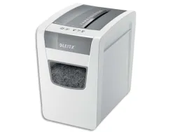 Destructeur leitz iq slim home office p4 coupe croisee 4x28mm detruit agrafes trombones 30l 375x255x370mm