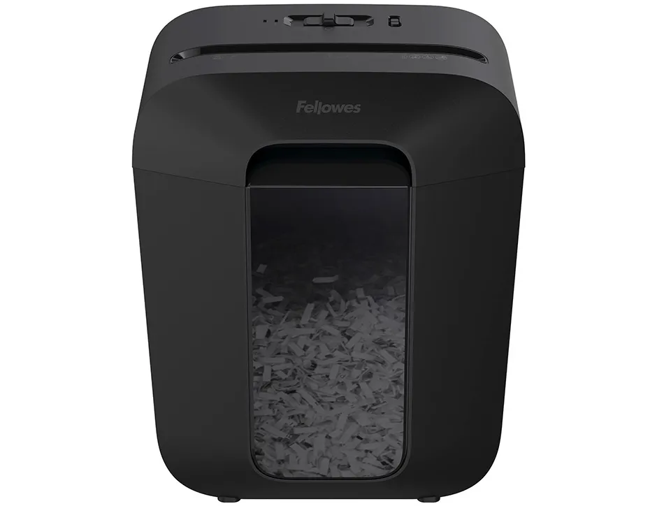 Destructeur personnel fellowes lx45 coupe croisee 4x37mm capacite 8f agrafes trombones cc securite p-4