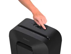 Destructeur personnel fellowes lx45 coupe croisee 4x37mm capacite 8f agrafes trombones cc securite p-4