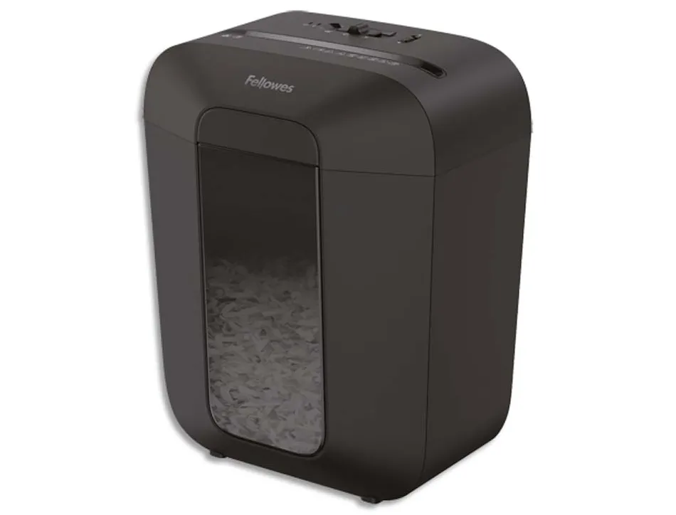 Destructeur personnel fellowes lx45 coupe croisee 4x37mm capacite 8f agrafes trombones cc securite p-4