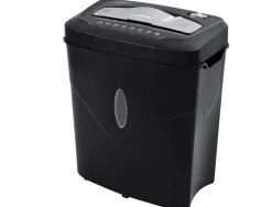 Destructeur q-connect kf17974 capacite 10 feuilles detruit agrafes clips agrafes et cartes capacite 16,5l
