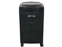 Destructeur q-connect q15cc automatique coupe croisée 4x30mm capacité 15f détruit trombones a4 35l 381x653x325mm