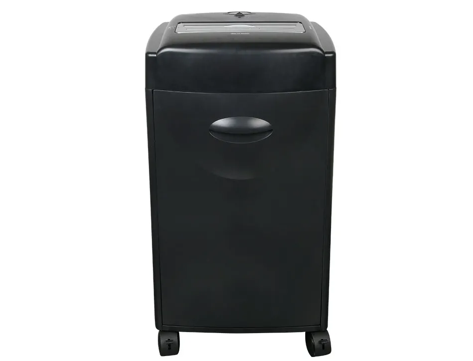 Destructeur q-connect q15cc automatique coupe croisée 4x30mm capacité 15f détruit trombones a4 35l 381x653x325mm