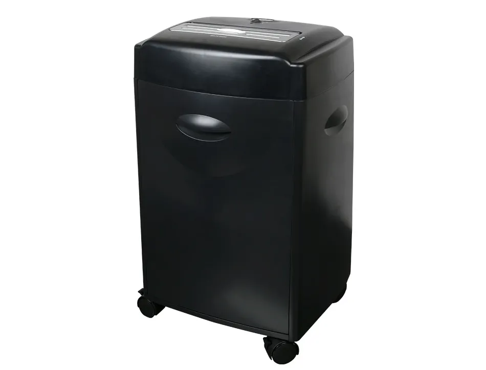 Destructeur q-connect q15cc automatique coupe croisée 4x30mm capacité 15f détruit trombones a4 35l 381x653x325mm