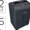 Destructeur q-connect q12cc automatique coupe croisée 5.6x55mm capacité 12f détruit trombones 15l 317x226x515mm 7.3kg