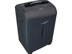 Destructeur q-connect q12cc automatique coupe croisée 5.6x55mm capacité 12f détruit trombones 15l 317x226x515mm 7.3kg