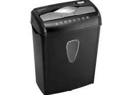 Destructeur q-connect q8ccc automatique coupe croisée 5.6x47mm a4 détruit agrafes trombones cb 13l 306x171x425mm 4.17kg