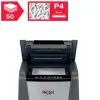 Destructeur rexel optimum autofeed+ 50x coupe croisee 4x28mm 50f cartes credit trombones agrafes securite 4