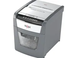 Destructeur rexel optimum autofeed+ 50x coupe croisee 4x28mm 50f cartes credit trombones agrafes securite 4