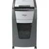 Destructeur rexel optimum autofeed+ 225x coupe croisee 4x26mm 225f agrafes cartes credit trombones securite 4