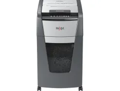 Destructeur rexel optimum autofeed+ 225x coupe croisee 4x26mm 225f agrafes cartes credit trombones securite 4