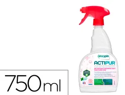 Detartrant desinfectant enzymatique actipur sanitairesecocert parfum mentholee pulverisateur 750ml
