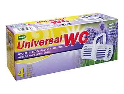 Detartrant wc coldis nettoie desodorise parfum lavande lot de 4 blocs