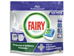 Detergent fairy dosette lave-vaisselle 3 en 1 paquet 140 capsules
