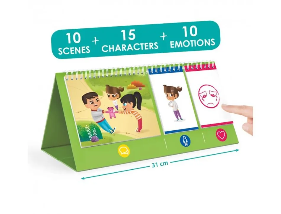 Developpement de l empathie akros mets toi a ma place support 10 scenes 15 personnages et 10 emotions