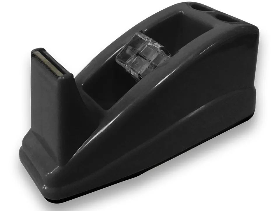 Devidoir de comptoir de ruban adhesif pour rouleau de 33m 135x58x60 mm coloris noir