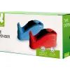 Devidoir de comptoir de ruban adhesif pour rouleau de 66m 220x100x70 mm coloris rouge