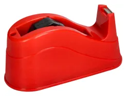 Devidoir de comptoir de ruban adhesif pour rouleau de 66m 220x100x70 mm coloris rouge