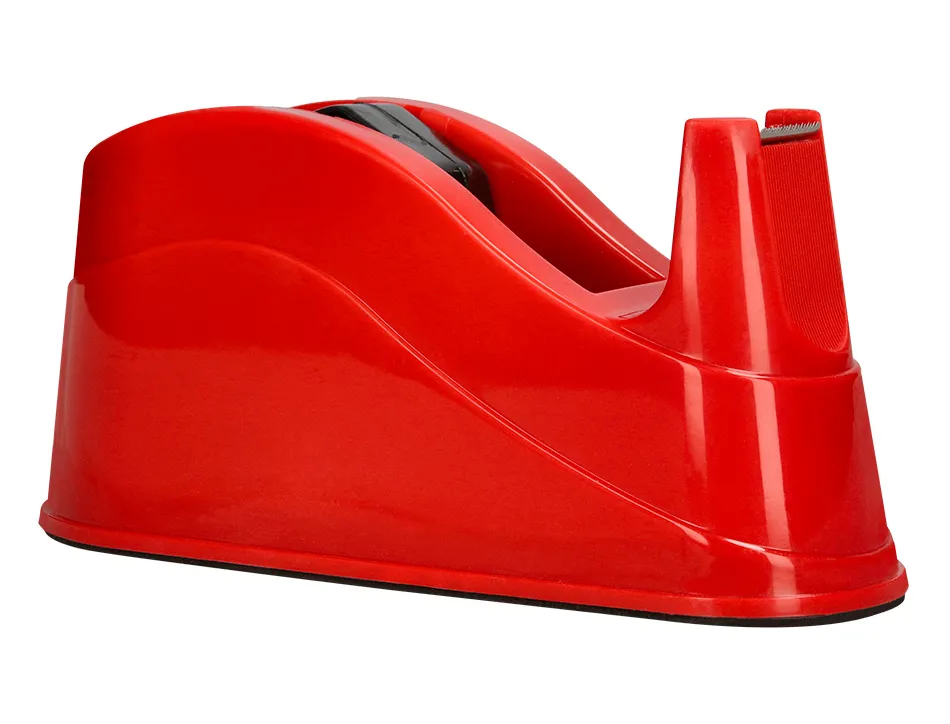 Devidoir de comptoir de ruban adhesif pour rouleau de 66m 220x100x70 mm coloris rouge