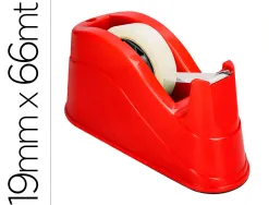 Devidoir de comptoir de ruban adhesif pour rouleau de 66m 220x100x70 mm coloris rouge