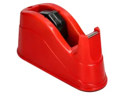 Devidoir de comptoir de ruban adhesif pour rouleau de 66m 220x100x70 mm coloris rouge