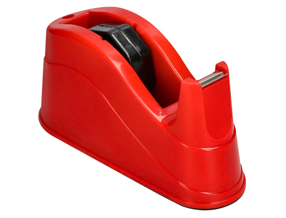 Devidoir de comptoir de ruban adhesif pour rouleau de 66m 220x100x70 mm coloris rouge