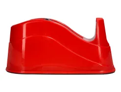 Devidoir de comptoir de ruban adhesif pour rouleau de 66m 220x100x70 mm coloris rouge