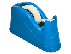 Devidoir de comptoir de ruban adhesif pour rouleau de 66m 220x100x70 mm coloris bleu