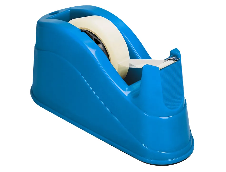 Devidoir de comptoir de ruban adhesif pour rouleau de 66m 220x100x70 mm coloris bleu