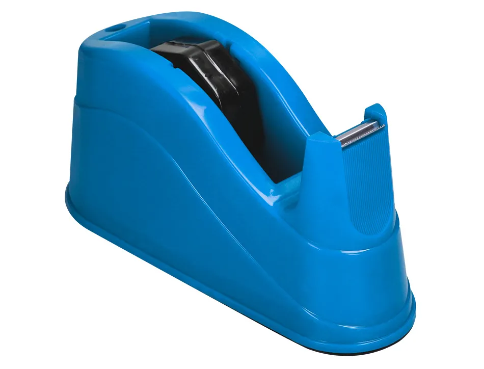 Devidoir de comptoir de ruban adhesif pour rouleau de 66m 220x100x70 mm coloris bleu