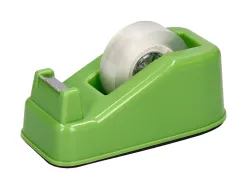 Devidoir de comptoir liderpapel ecouse 100% plastique recycle ruban adhesif 19mmx33m coloris vert
