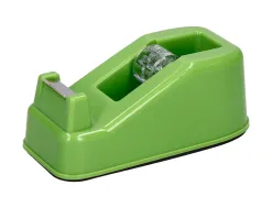 Devidoir de comptoir liderpapel ecouse 100% plastique recycle ruban adhesif 19mmx33m coloris vert