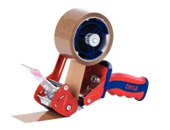 Devidoir tesa manuel emballage armature et lame metal poignee abs coloris bleu + 2 rouleaux adhsefis 66mx50mm